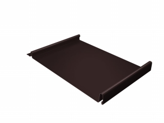 Кликфальц Pro Gofr Grand Line 0,5 Rooftop Matte с пленкой на замках RAL 8017 шоколад