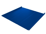 Фальц двойной стоячий Line 0,45 PE с пленкой на замках RAL 5002 ультрамариново-синий